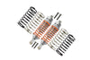 Traxxas Slash 4X4 / Stampede 4X4 VXL / Deegan 38 Fiesta ST Rally Aluminum Front Adjustable Spring Damper With Aluminum Ball Top & Ball Ends - 1Pr Set Silver (1.3mm, 1.5mm, 1.7mm Coil Spring & 4mm Thick Shaft)