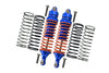 Traxxas Slash 4X4 / Stampede 4X4 / Rustler VXL / Craniac / Deegan 38 Fiesta Aluminum Rear Adjustable Spring Damper With Aluminum Ball Top & Ball Ends - 1Pr Set Blue (1.3mm, 1.5mm, 1.7mm Coil Spring & 4mm Thick Shaft)