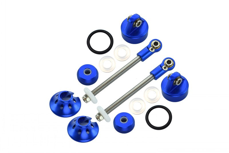 Aluminum Rebuild Kit For GPM Optional Rear Damper #SLA102R - 14Pc Set Blue