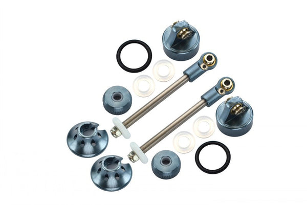 Aluminum Alloy Rebuild Kit For GPM Optional Rear Damper #SLA102R - 14Pc Set Gray Silver