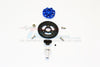 Traxxas Slash 4x4 Low-CG Version Aluminum Gear Adapter With Steel 32 Pitch 54T Spur Gear & 19T Motor Gear - 1 Set Blue