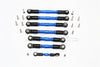 Traxxas Slash 4x4 Low-CG Version Aluminum Completed Tie Rod - 7Pcs Set Blue