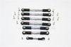 Traxxas Slash 4x4 Low-CG Version Aluminum Completed Tie Rod - 7Pcs Set Gray Silver