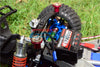 Traxxas Slash 4x4 Low-CG Version Aluminum Front+Rear Magnet Body Mount (OD15mm Magnet) - 1 Set Orange