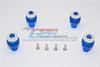 Traxxas Slash 4x4 LCG Aluminum Front+Rear Magnet Body Mount (OD15mm Magnet) - 1 Set Blue