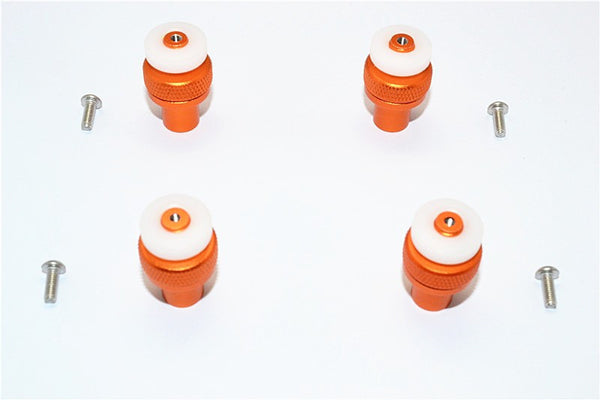 Traxxas Slash 4x4 Low-CG Version Aluminum Front+Rear Magnet Body Mount (OD15mm Magnet) - 1 Set Orange