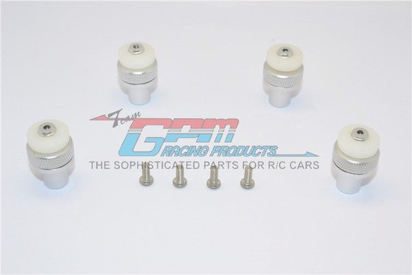 Traxxas Slash 4x4 LCG Aluminum Front+Rear Magnet Body Mount (OD15mm Magnet) - 1 Set Silver