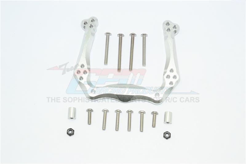 Traxxas Slash Pro 2WD Short-Course Truck Aluminum Adjustable Front Damper Mount - 1Pc Set Silver