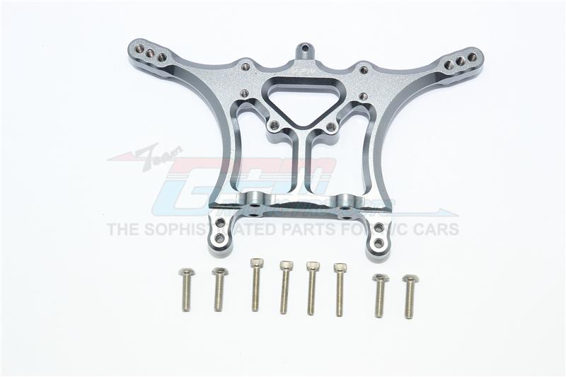 Traxxas Slash Pro 2WD Short-Course Truck Aluminum Adjustable Rear Damper Mount - 1Pc Set Gray Silver