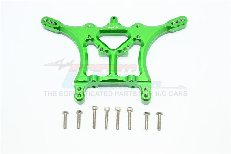 Traxxas Slash Pro 2WD Short-Course Truck Aluminum Adjustable Rear Damper Mount - 1Pc Set Green