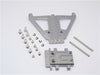 Traxxas Slash 4x4 LCG (68086-21) / Deegan 38 Fiesta (74054-6) Aluminum Front Gear Box Protector - 1Pc Set Gray Silver