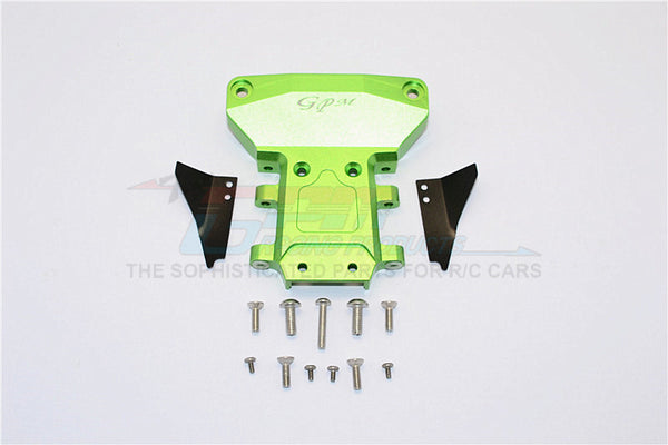 Traxxas Slash 4x4 LCG (68086-21) / Deegan 38 Fiesta (74054-6) Aluminum Rear Gear Box Protector - 1Pc Set Green