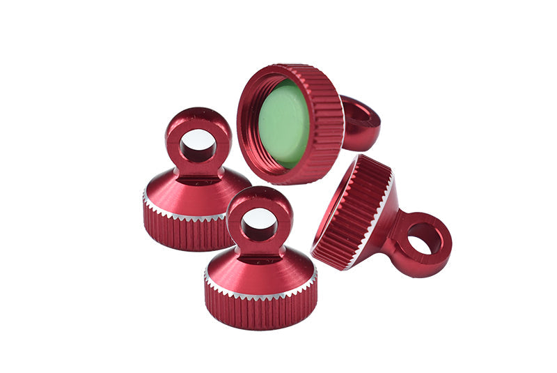 Aluminum 6061-T6 Damper Top Cap For GPM Optional And Original Shock Absorbers For Traxxas 1/10 RC Cars And Trucks - Red