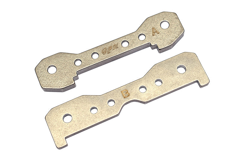 Traxxas 1/8 4WD Sledge Monster Truck 95076-4 Stainless Steel Front Lower Bulkhead Tie Bar - 2Pc Set Original Color