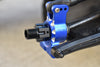 Aluminum 7075-T6 Hex Adapters (+6.5mm) For Traxxas 1:8 4WD Sledge 95076-4 /1:10 E-Revo 2.0 VXL Brushless 86086-4 / 1:10 4WD Maxx With WideMAXX 89086-4 - 16Pc Set Black