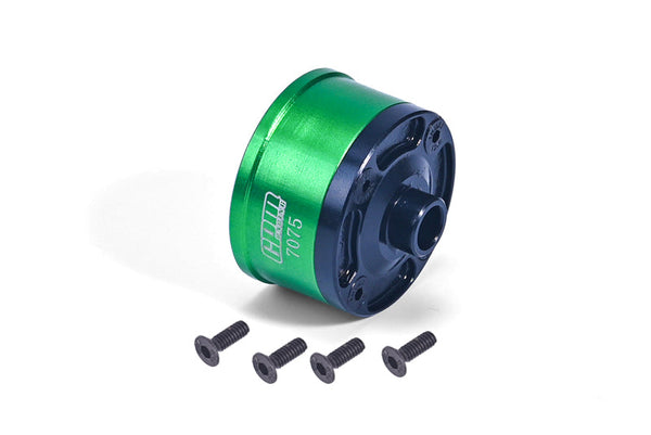 Medium Carbon Steel+Aluminum 7075-T6 Front Or Middle Or Rear Diff Case For Traxxas 1/8 4WD SLEDGE Monster Truck 95076-4 - Green
