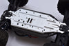 Aluminum 7075-T6 Chassis Protection Plate For Traxxas 1/8 4WD Sledge Monster Truck 95076-4 - 1Pc Set Silver