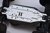 Aluminum 7075-T6 Chassis Protection Plate For Traxxas 1/8 4WD Sledge Monster Truck 95076-4 - 1Pc Set Silver