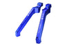 Aluminum 7075-T6 Rear Chassis Brace For Traxxas 1/8 4WD Sledge Monster Truck 95076-4 - 2Pc Set Blue