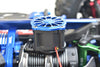 Aluminum 6061-T6 Motor Heatsink With Cooling Fan For Traxxas 1/8 4WD Sledge Monster Truck 95076-4 - 12Pc Set Blue
