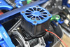 Aluminum 6061-T6 Motor Heatsink With Cooling Fan For Traxxas 1/8 4WD Sledge Monster Truck 95076-4 - 12Pc Set Orange