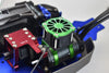 Aluminum Motor Heatsink With Cooling Fan Only Use With GPM Optional Quick Release Motor Base Item# SLE038A For Traxxas 1/8 4WD Sledge Monster Truck 95076-4 - 9Pc Set Black