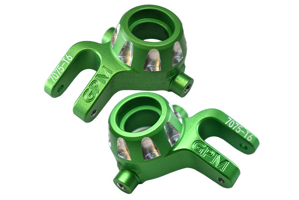 Traxxas 1/8 4WD Sledge Monster Truck 95076-4 Aluminum 7075-T6 Front Knuckle Arms - 2Pc Set Green
