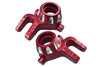 Traxxas 1/8 4WD Sledge Monster Truck 95076-4 Aluminum 7075-T6 Front Knuckle Arms - 2Pc Set Red