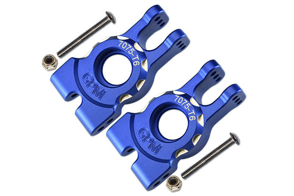 Traxxas 1/8 4WD Sledge Monster Truck 95076-4 Aluminum 7075-T6 Rear Knuckle Arms - 6Pc Set Blue