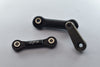 Aluminum Servo Tie Rod For Traxxas 1/8 4WD Sledge Monster Truck 95076-4 - 3Pc Set Black