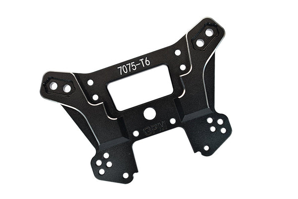 Traxxas 1/8 4WD Sledge Monster Truck 95076-4 Aluminum 7075-T6 Front Damper Plate - 1Pc Set Black