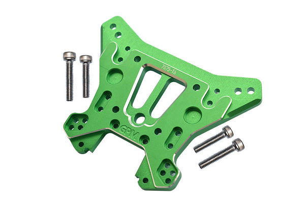 Traxxas 1/8 4WD Sledge Monster Truck 95076-4 Aluminum 7075-T6 Rear Damper Plate - 5Pc Set Green