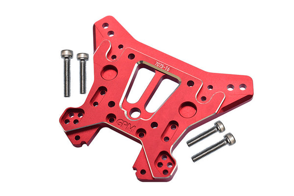 Traxxas 1/8 4WD Sledge Monster Truck 95076-4 Aluminum 7075-T6 Rear Damper Plate - 5Pc Set Red