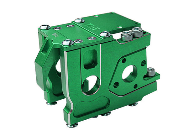 Aluminum 7075-T6 Quick Release Motor Base For Traxxas 1/8 4WD Sledge Monster Truck 95076-4 Upgrades - Green