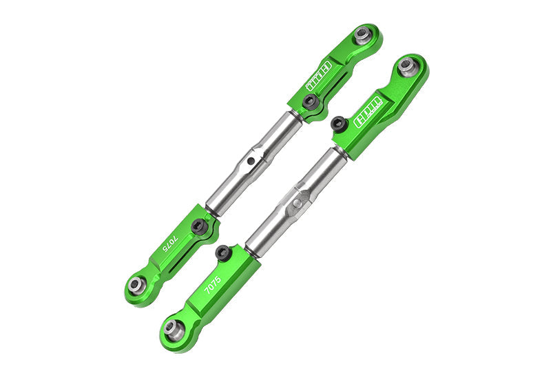 Aluminum 7075-T6 + Stainless Steel Front Camber Links For Traxxas 1/8 4WD Sledge Monster Truck 95076-4 Upgrades - Green