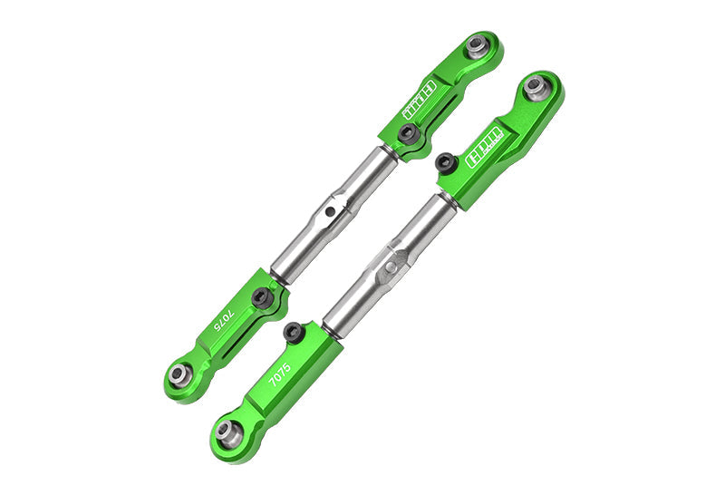 Aluminum 7075-T6 + Stainless Steel Front Camber Links For Traxxas 1/8 4WD Sledge Monster Truck 95076-4 Upgrades - Green