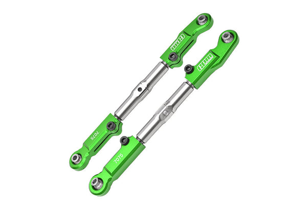 Aluminum 7075-T6 + Stainless Steel Front Camber Links For Traxxas 1/8 4WD Sledge Monster Truck 95076-4 Upgrades - Green