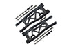 Aluminium 6061-T6 Front Lower Arms For Traxxas 1/8 4WD Sledge Monster Truck 95076-4 - 23Pc Set Black
