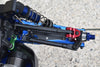 Aluminium 6061-T6 Front Lower Arms + Carbon Fibre Dust-Proof Protection Plate For Traxxas 1/8 4WD Sledge Monster Truck 95076-4 - 25Pc Set Blue