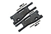 Aluminium 6061-T6 Front Lower Arms + Carbon Fibre Dust-Proof Protection Plate For Traxxas 1/8 4WD Sledge Monster Truck 95076-4 - 25Pc Set Black