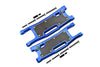 Aluminium 6061-T6 Rear Lower Arms + Carbon Fibre Dust-Proof Protection Plate For Traxxas 1/8 4WD Sledge Monster Truck 95076-4 - 28Pc Set Blue