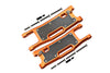 Aluminium 6061-T6 Rear Lower Arms + Carbon Fibre Dust-Proof Protection Plate For Traxxas 1/8 4WD Sledge Monster Truck 95076-4 - 28Pc Set Orange