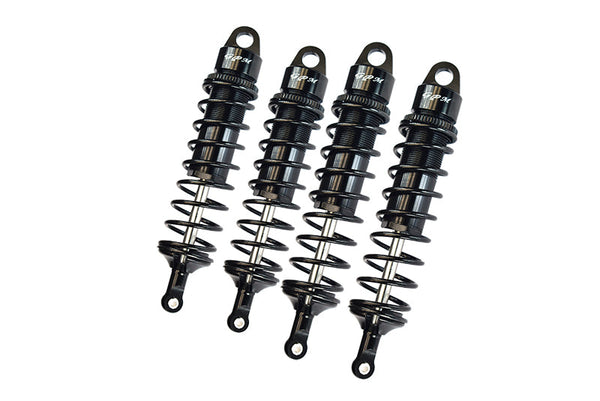 Aluminum 6061-T6 Front And Rear Adjustable Spring Dampers With 6mm Shaft For Traxxas 1/8 4WD Sledge Monster Truck 95076-4 Upgrades - Black