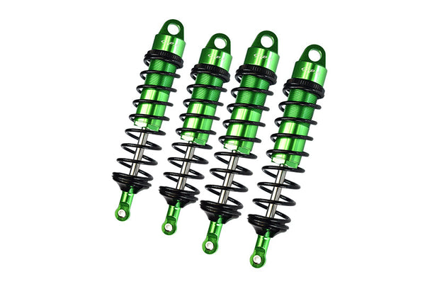 Aluminum 6061-T6 Front And Rear Adjustable Spring Dampers With 6mm Shaft For Traxxas 1/8 4WD Sledge Monster Truck 95076-4 Upgrades - Green