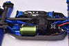 Aluminum 7075-T6 Chassis Plate With Servo Mount + Battery Compartment + Motor Base For Traxxas 1/8 4WD Sledge Monster Truck 95076-4 Upgrades - Blue