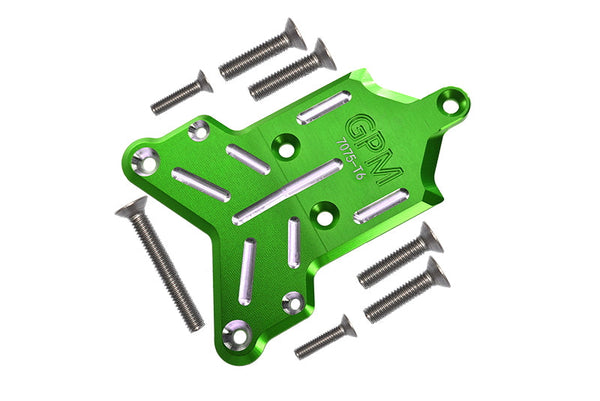 Traxxas 1/8 4WD Sledge Monster Truck 95076-4 Aluminum 7075-T6 Front Chassis Protection Plate - 8Pc Set Green