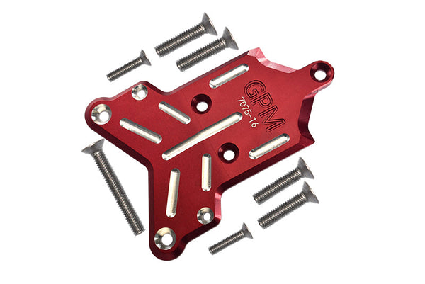 Traxxas 1/8 4WD Sledge Monster Truck 95076-4 Aluminum 7075-T6 Front Chassis Protection Plate - 8Pc Set Red