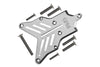 Aluminum 7075-T6 Rear Chassis Protection Plate For Traxxas 1/8 4WD Sledge Monster Truck 95076-4 - 8Pc Set Silver