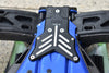 Traxxas 1/8 4WD Sledge Monster Truck 95076-4 Aluminum 7075-T6 Rear Chassis Protection Plate - 8Pc Set Blue