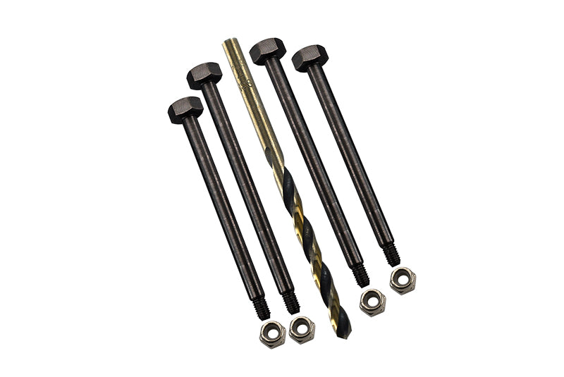 Medium Carbon Steel Front And Rear Outer Pins For Original Suspension For Traxxas 1/8 4WD Sledge Monster Truck 95076-4